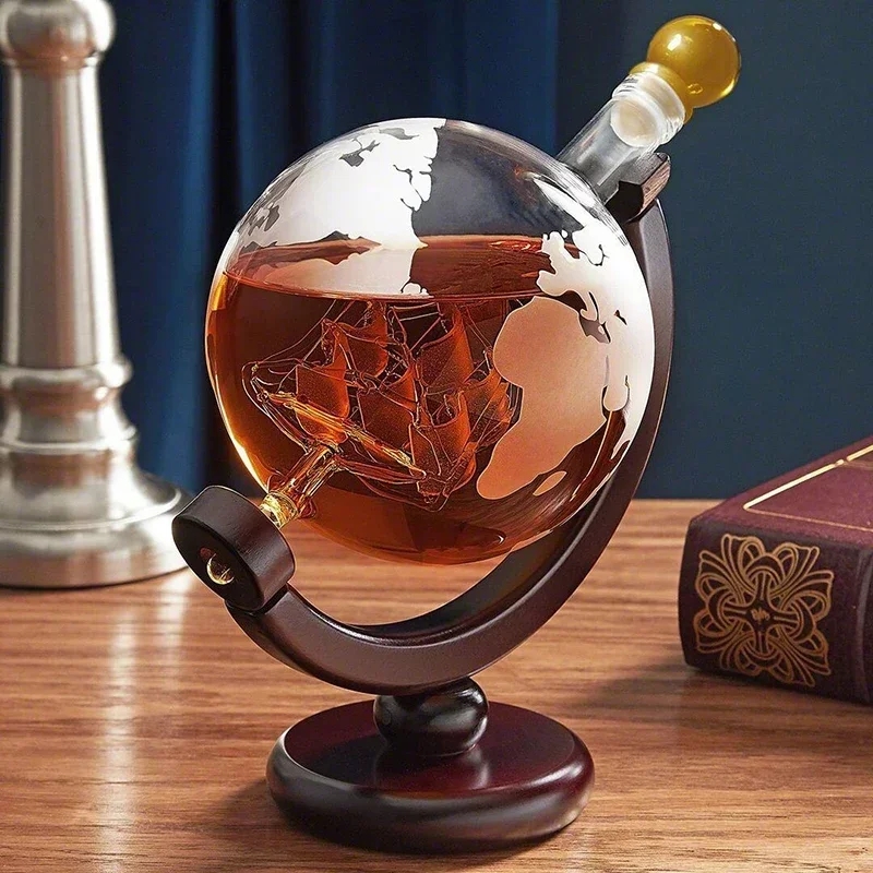 Decanter Globe Set - 크리에이티브 글로브 디캔터 세트, 무연 카라페,