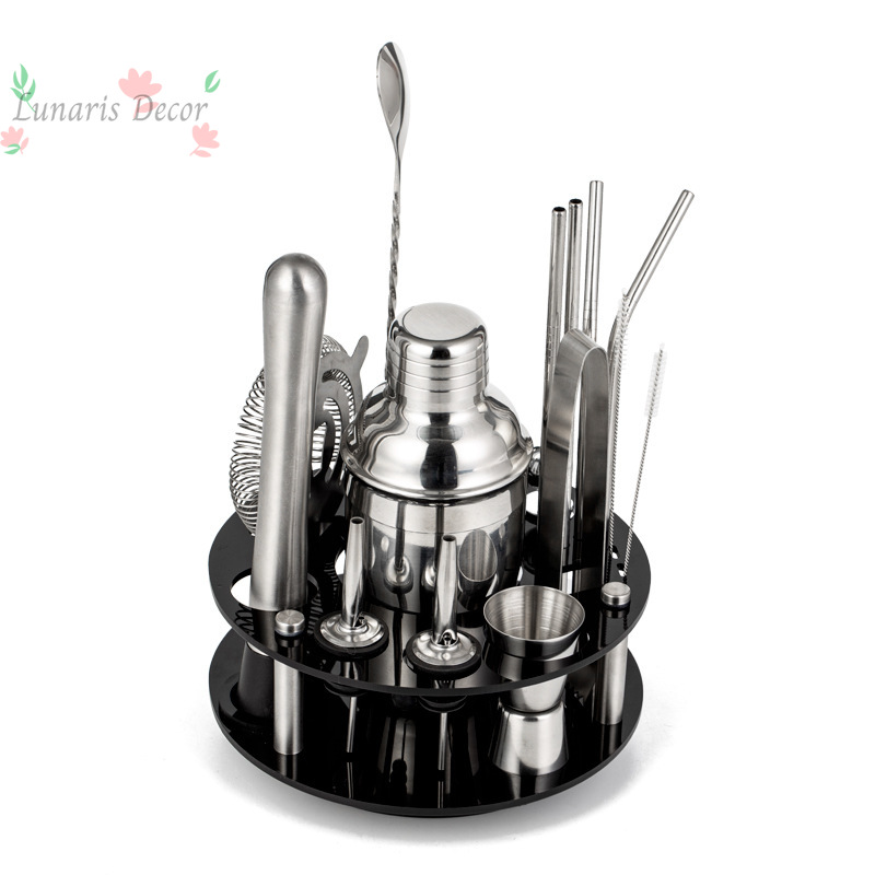 Boston Shaker Set - 완벽한 바텐딩 도구 세트, 회전식 아크릴