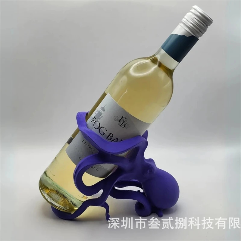 Home Bar Stand - 문어 와인 병 랙 테이블탑 홈