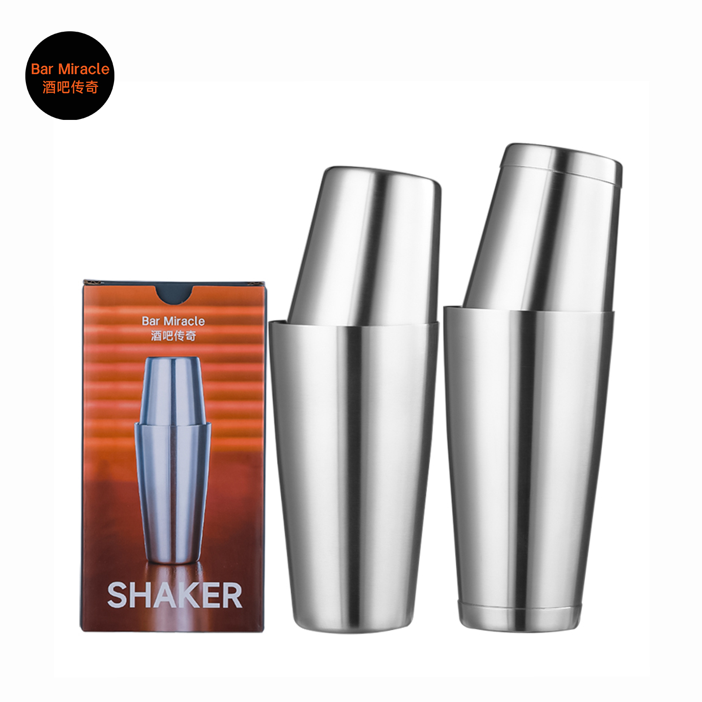 Boston Shaker Set - 바 미라클 304 스테인리스 스틸 보스턴