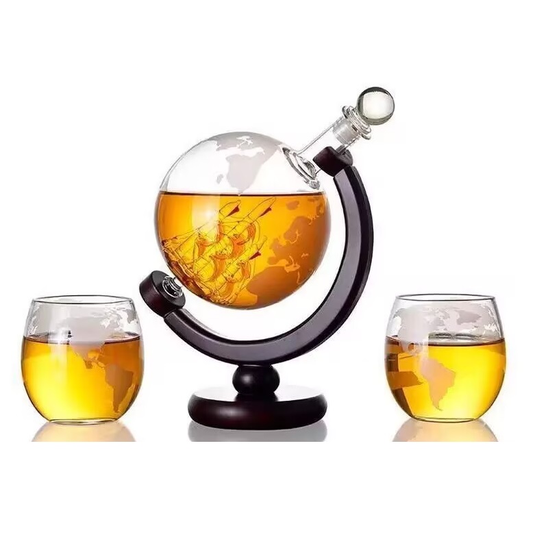 Decanter Globe Set - 1리터 크리에이티브 글로브 디캔터 세트 (무연