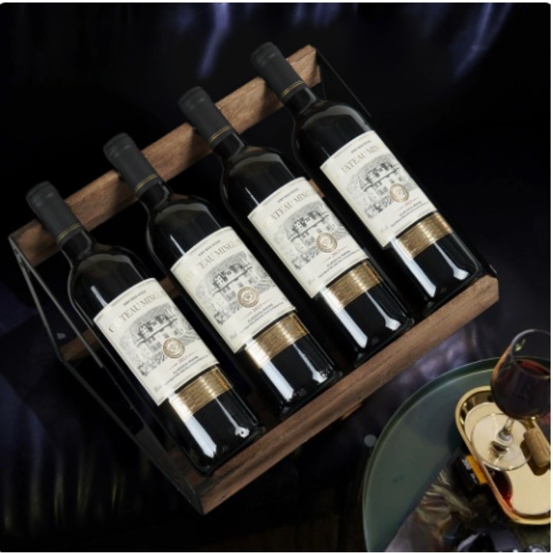 홈 바 나무 와인 랙 와인 병 홀더 레트로 속이 빈 철 - Home Bar Stand 리뷰 및 가격