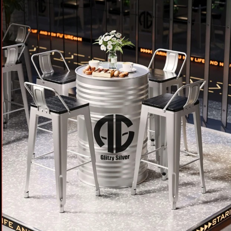 ‌ 산업용 바 테이블 |   카페 및 펍용 오일 드럼  - Home Bar Stools 리뷰 및 가격