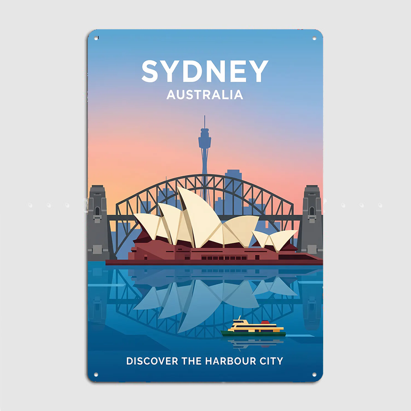 시드니 오페라 하우스와 하버 브리지 여행 풍경 포스터  - Home Bar Sydney 리뷰 및 가격