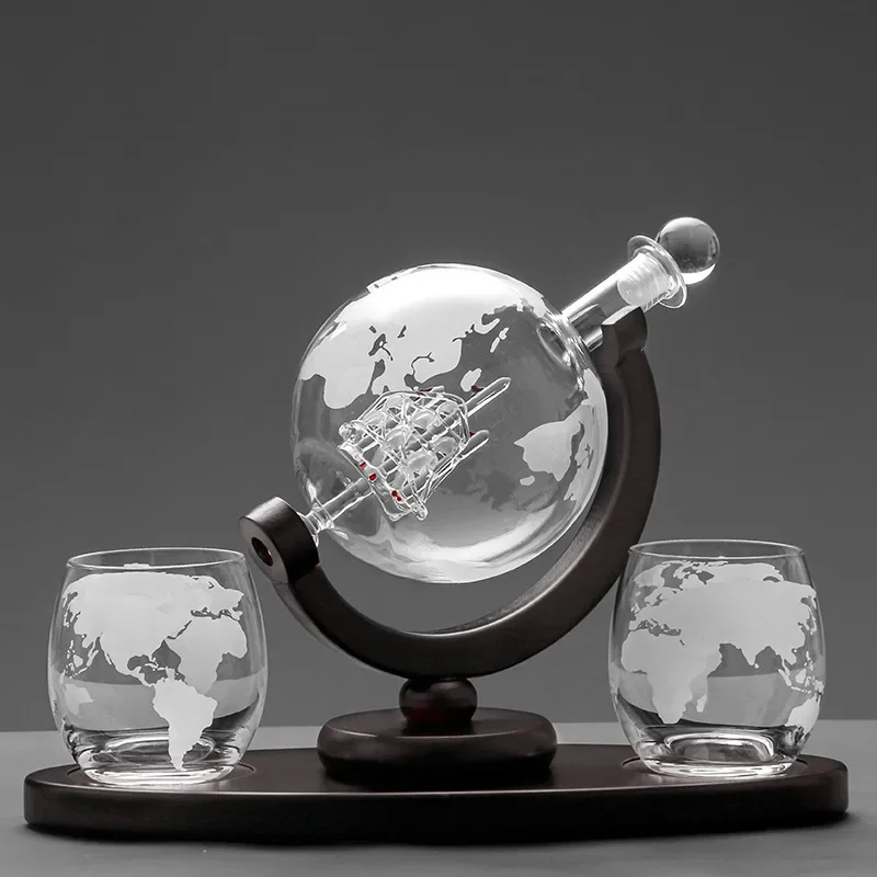 위스키 유리 세트 크리스탈 글로브 주류 Carafe 위 - Decanter Globe Set 리뷰 및 가격