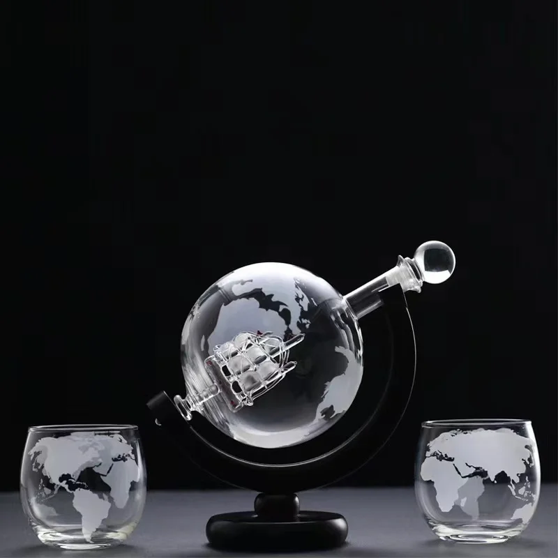 위스키 유리 세트 크리스탈 글로브 주류 Carafe 위 - Decanter Globe Set 리뷰 및 가격