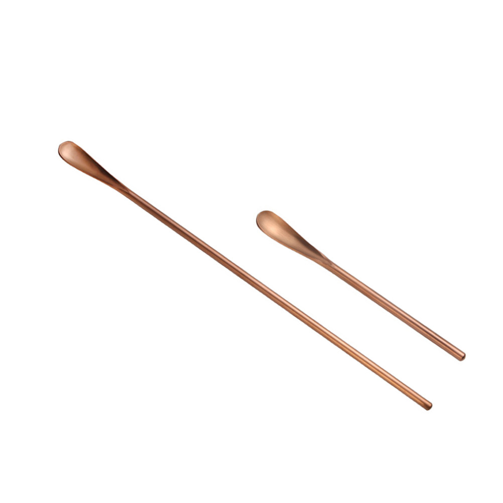 2Pcs 스테인레스 스틸 칵테일 스푼 긴 손잡이 짧은  - Bar Spoon Twisted 리뷰 및 가격