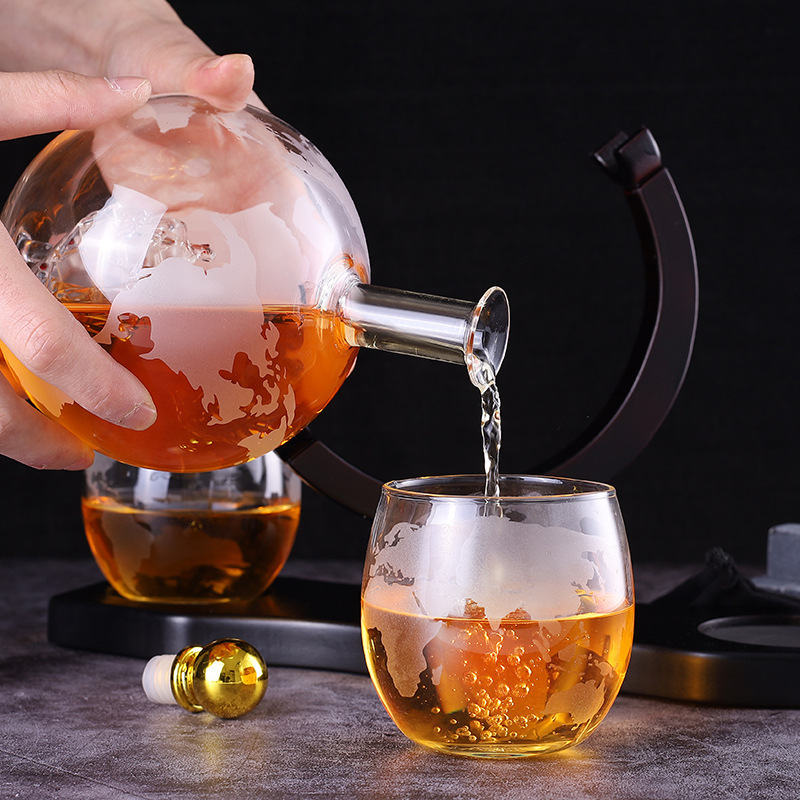 크리에이티브 글로브 디캔터 세트, 무연 카라페, 절묘한 - Decanter Globe Set 리뷰 및 가격