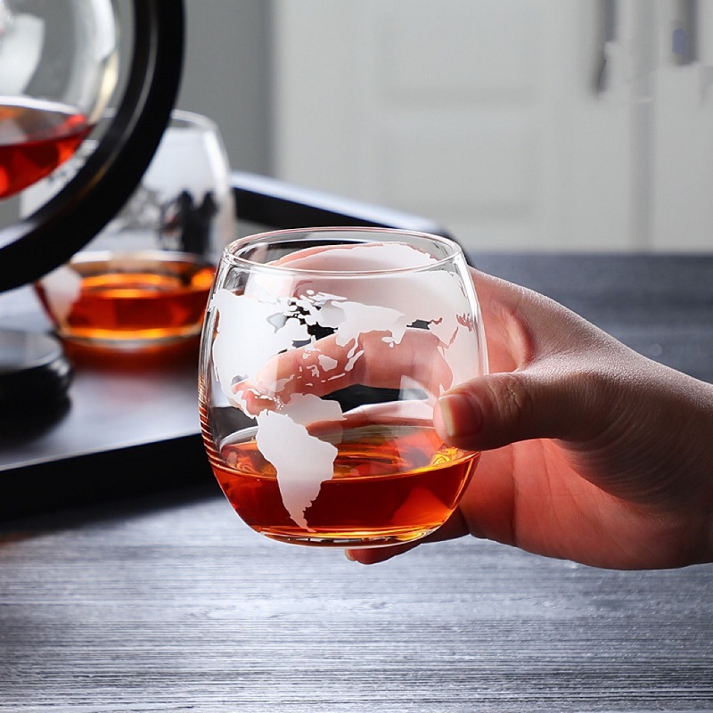 크리에이티브 글로브 디캔터 세트, 무연 카라페, 절묘한 - Decanter Globe Set 리뷰 및 가격
