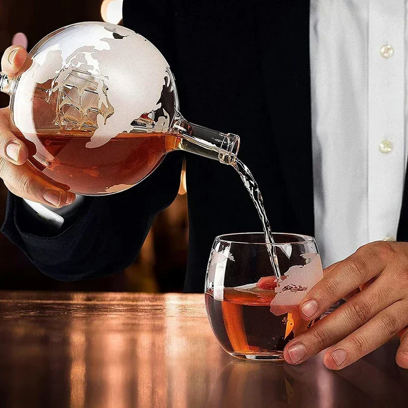 창의적인 글로브 디캔터 세트, 무연 카라페와 고급스러운 - Decanter Globe Set 리뷰 및 가격
