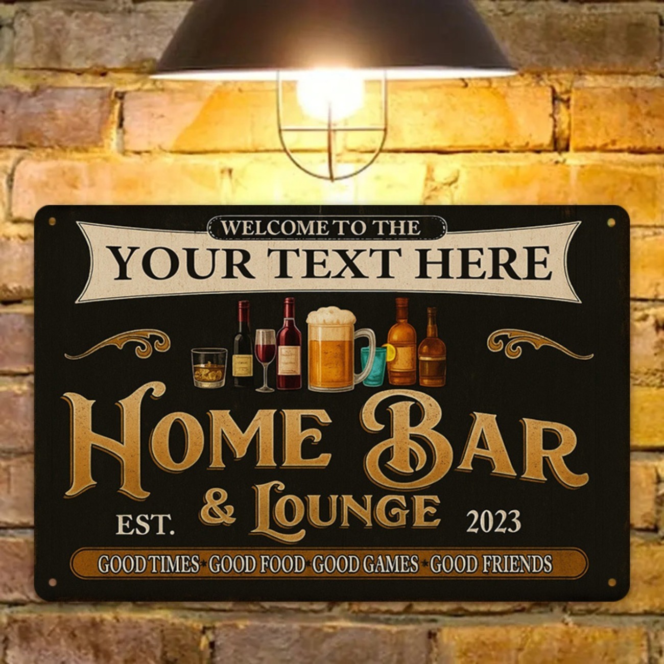 맞춤형 빈티지 홈 바 & 라운지 금속 간판 (장식용) - Home Bar Lounge 리뷰 및 가격