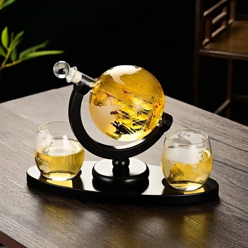 장식용 지구본 와인 디캔터 세트, 가정용 바 선물용 유 - Decanter Globe Set 리뷰 및 가격
