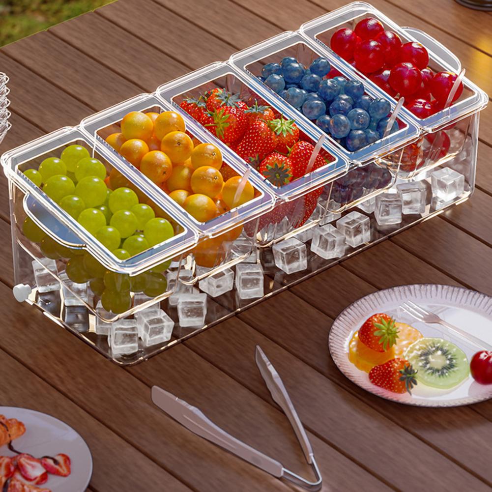 타코 바 파티용 서빙 세트, 아이스 냉장 조미료 정리함 - Garnish Tray Set 리뷰 및 가격
