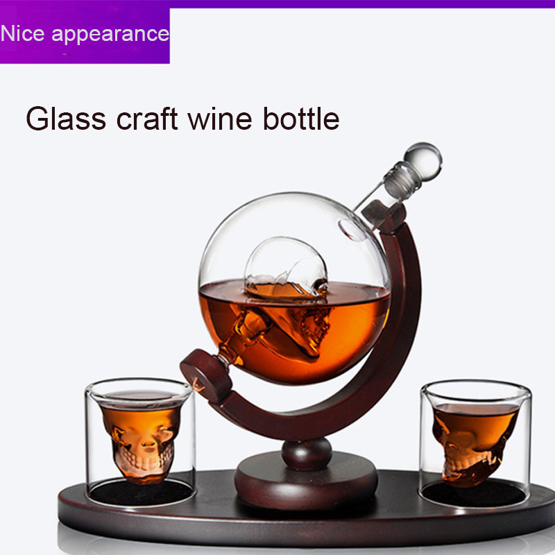 스컬 글로브 위스키 디캔터 세트 가오펑 실리콘 유리병  - Decanter Globe Set 리뷰 및 가격